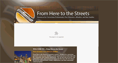 Desktop Screenshot of fromheretothestreets.org